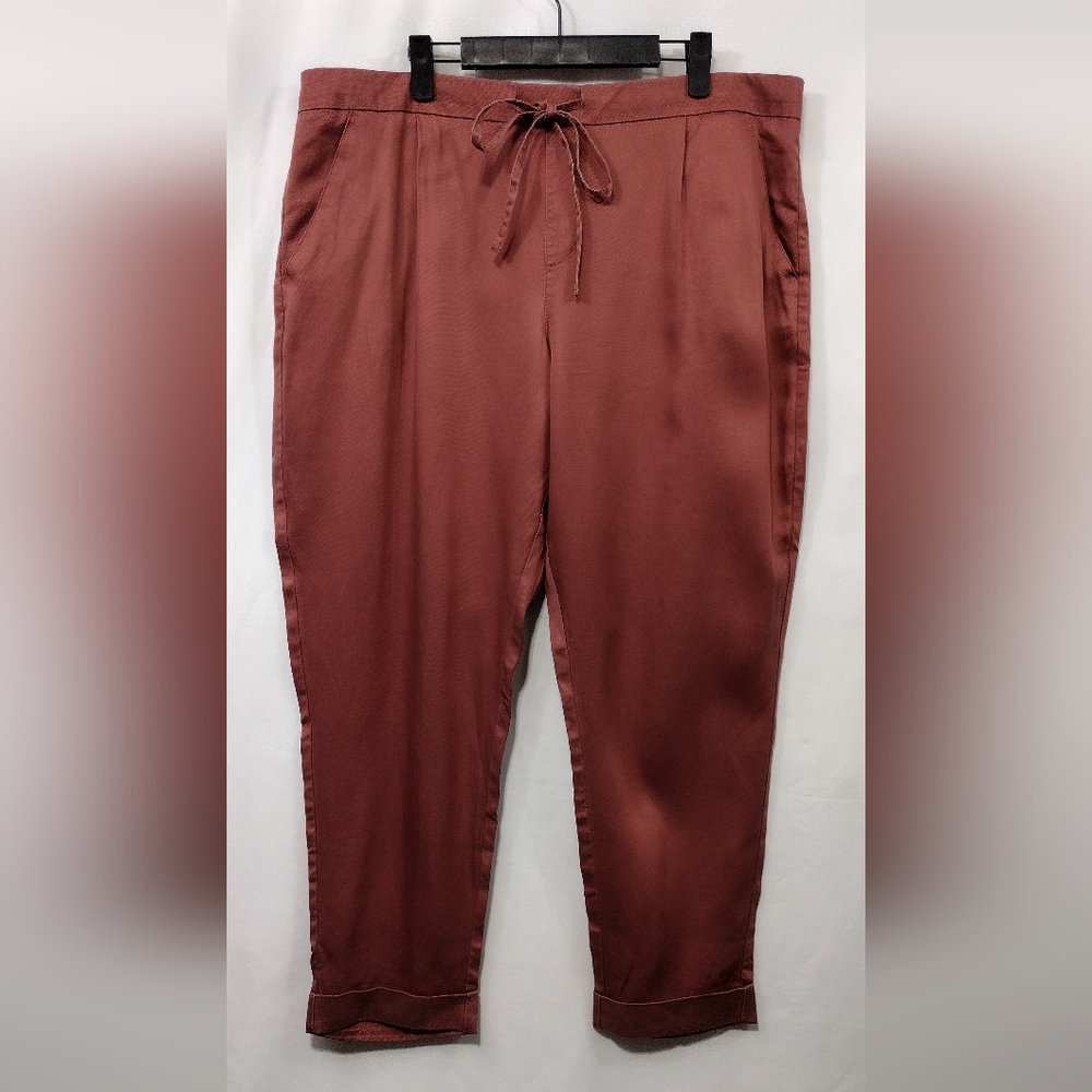 NWT Soho New York & Company Cargo Chino Pants Women's XL Red Boho Retro 90s Y2K